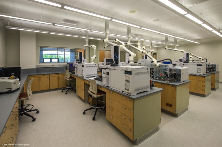 Machinery in laboratory