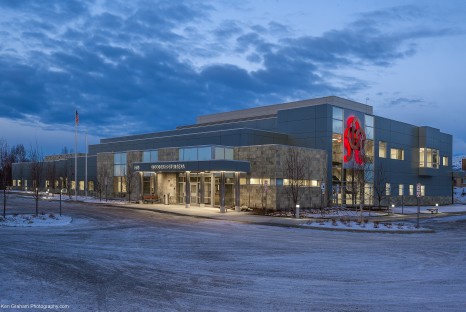 Exterior of blood bank of alaska