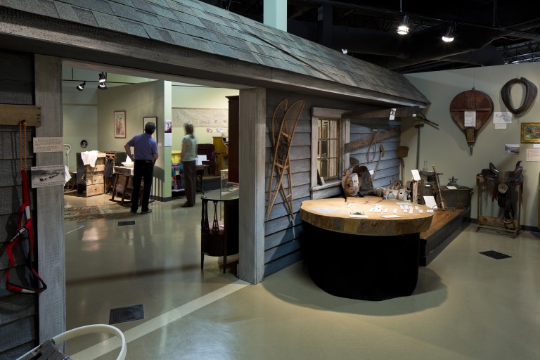 Lit museum displays
