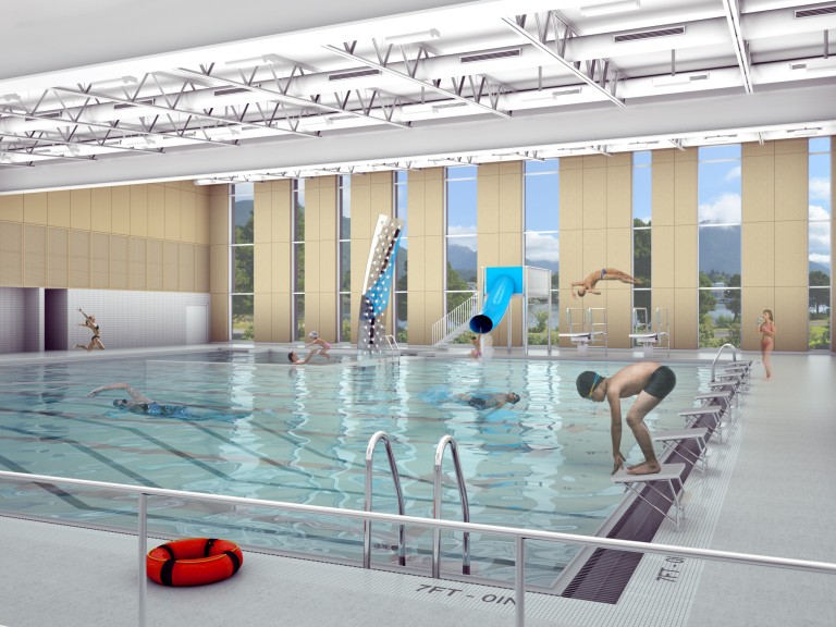 Rendering of pool